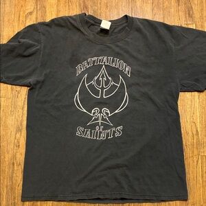 Authentic Vintage  Battalion of Saints Punk Rock Band Tee from the late 80s M/L